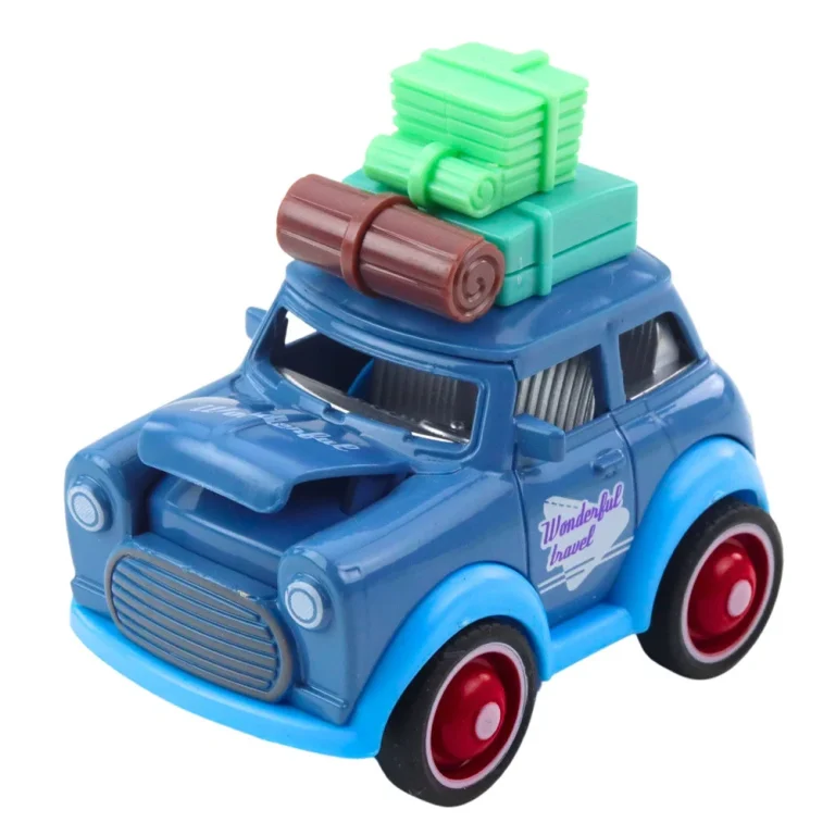 Metalni Turistički Automobil, Poskakujuća Hauba, Pogon Na Trenje, Mix Boja, 9 × 7,5 × 6 Cm 4