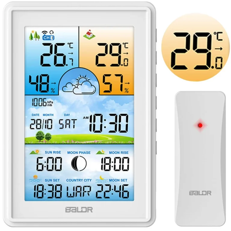 Meteorološka Stanica S Zaslonom Bd 906 Bijela 1
