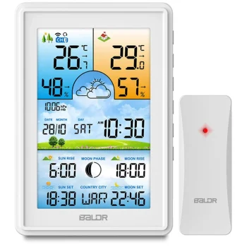 Meteorološka Stanica S Zaslonom Bd 906 Bijela 2
