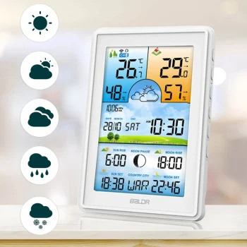 Meteorološka Stanica S Zaslonom Bd 906 Bijela 5