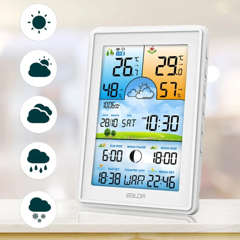 Meteorološka Stanica S Zaslonom Bd 906 Bijela 5