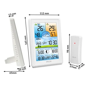 Meteorološka Stanica S Zaslonom Bd 906 Bijela 6