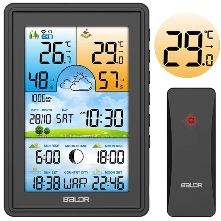 Meteorološka Stanica S Zaslonom Bd 906 Crna 1