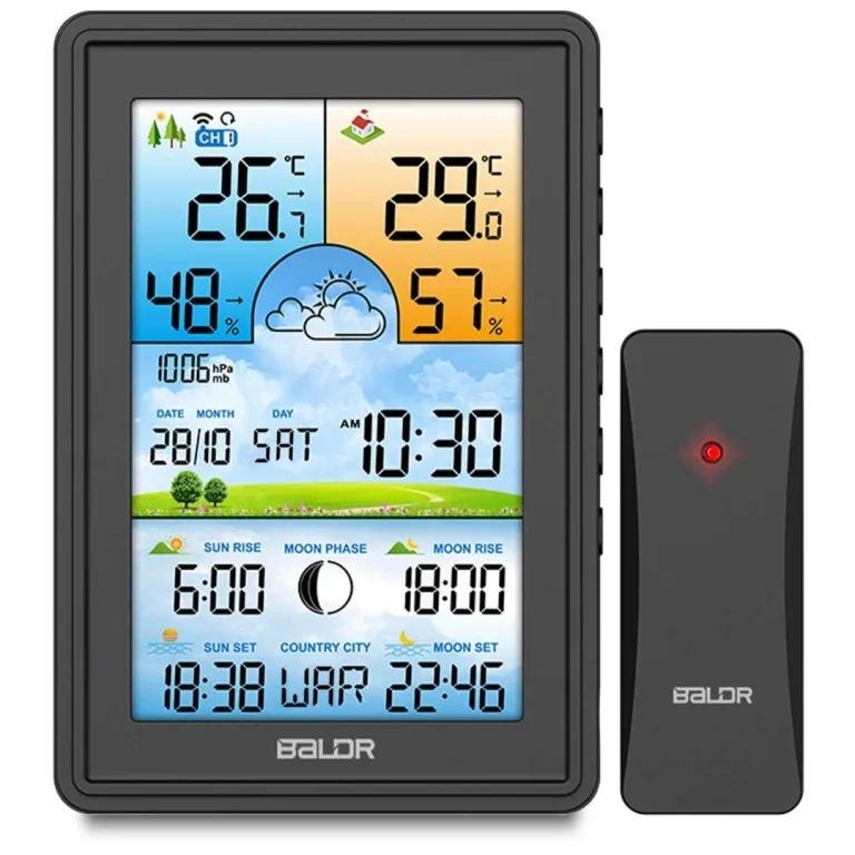 Meteorološka Stanica S Zaslonom Bd 906 Crna 2