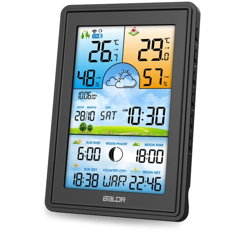 Meteorološka Stanica S Zaslonom Bd 906 Crna 3