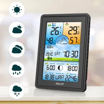 Meteorološka Stanica S Zaslonom Bd 906 Crna 5