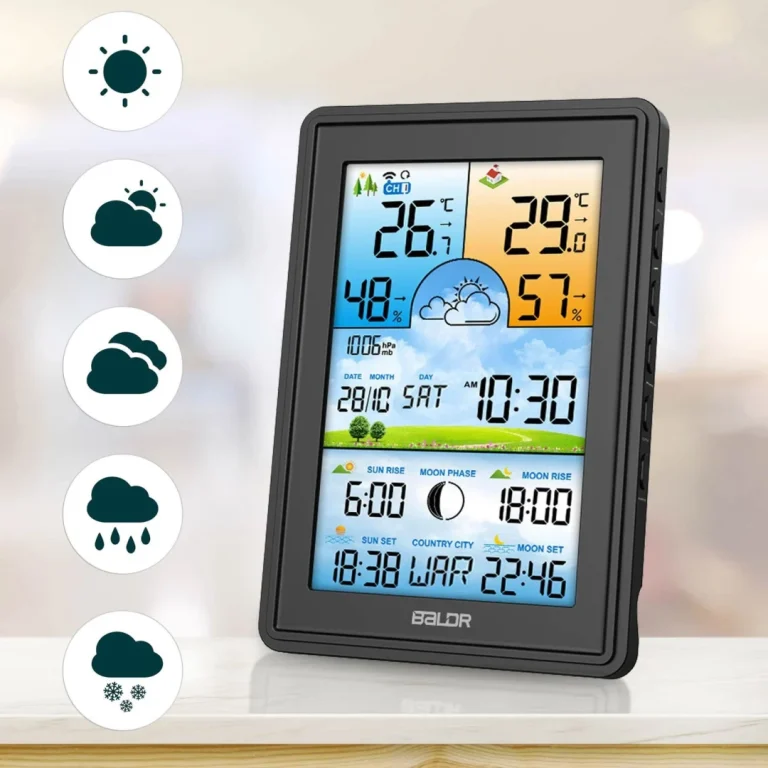 Meteorološka Stanica S Zaslonom Bd 906 Crna 5