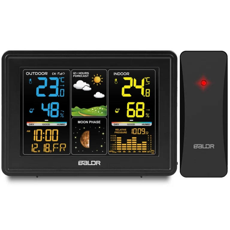 Meteorološka Stanica S Zaslonom Bd 907 Crna 2