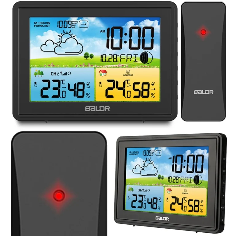 Meteorološka Stanica S Zaslonom Bd 908 Crna 1