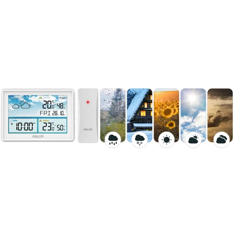 Meteorološka Stanica S Zaslonom Bd 909 Bijela 11