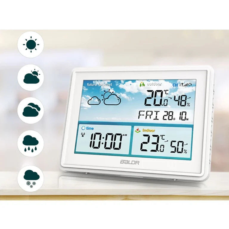 Meteorološka Stanica S Zaslonom Bd 909 Bijela 5