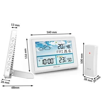 Meteorološka Stanica S Zaslonom Bd 909 Bijela 6