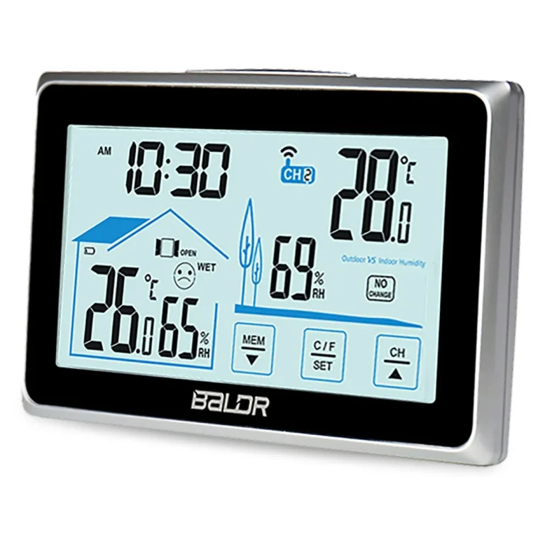 Meteorološka Stanica S Zaslonom Bd 910 Crna 3