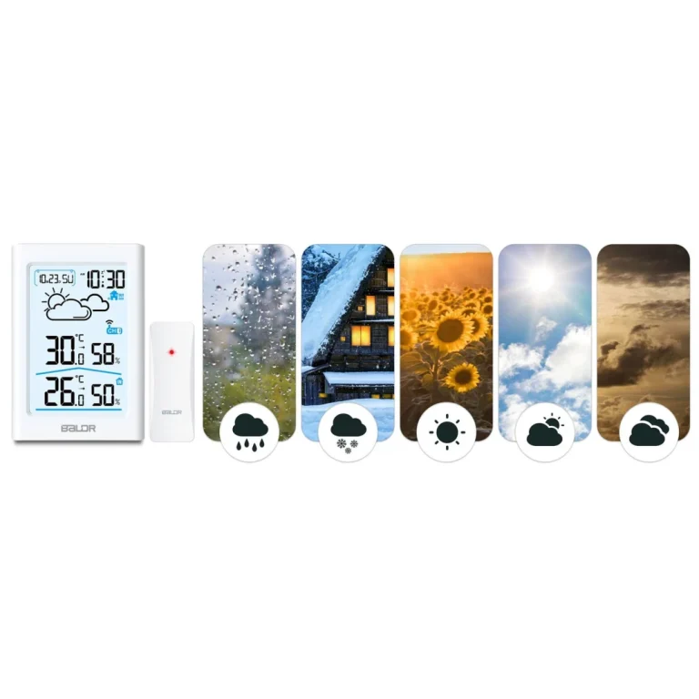 Meteorološka Stanica S Zaslonom Bd 911 Bijela 13