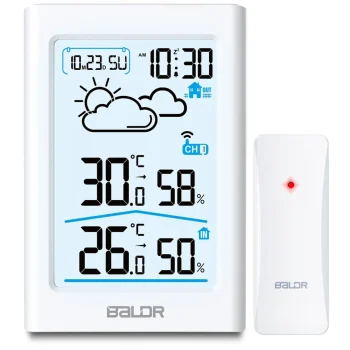 Meteorološka Stanica S Zaslonom Bd 911 Bijela 2