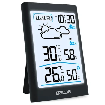 Meteorološka Stanica S Zaslonom Bd 911 Crna 3
