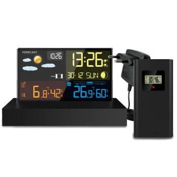 Meteorološka Stanica S Zaslonom Bd 912 Crna 3