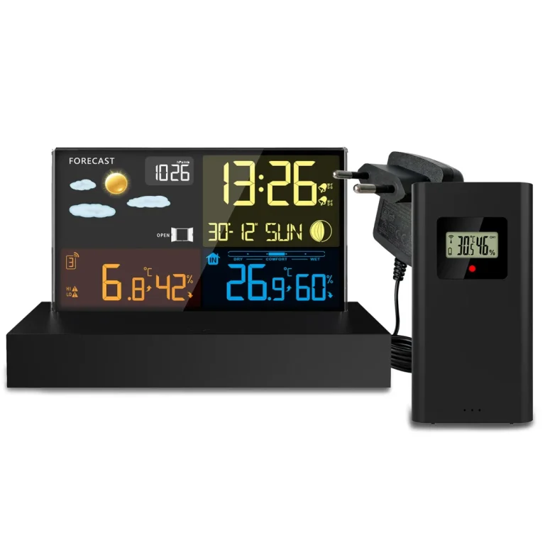Meteorološka Stanica S Zaslonom Bd 912 Crna 3