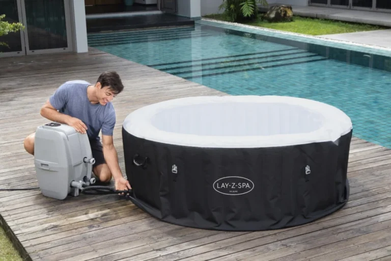 Miami Lay Z Spa Bestway Napuhavajuća Hidromasažna Kada Za 4 Osobe + Pumpa S Panelom + Filter 2