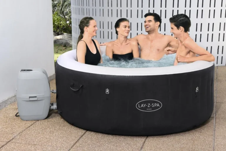 Miami Lay Z Spa Bestway Napuhavajuća Hidromasažna Kada Za 4 Osobe + Pumpa S Panelom + Filter 5