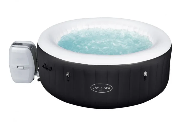 Miami Lay Z Spa Bestway Napuhavajuća Hidromasažna Kada Za 4 Osobe + Pumpa S Panelom + Filter 6
