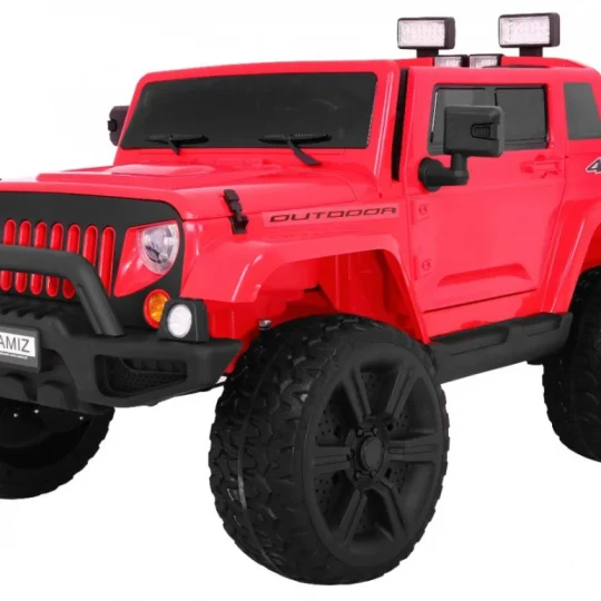 Mighty Jeep Auto Na Akumulator 4x4, Crveni 1