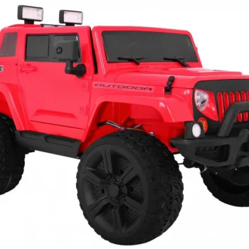 Mighty Jeep Auto Na Akumulator 4x4, Crveni 2