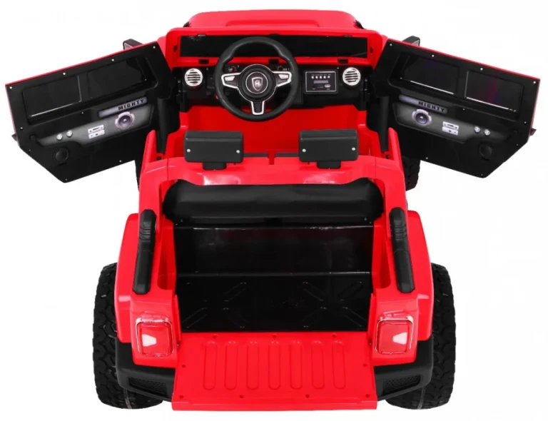 Mighty Jeep Auto Na Akumulator 4x4, Crveni 4