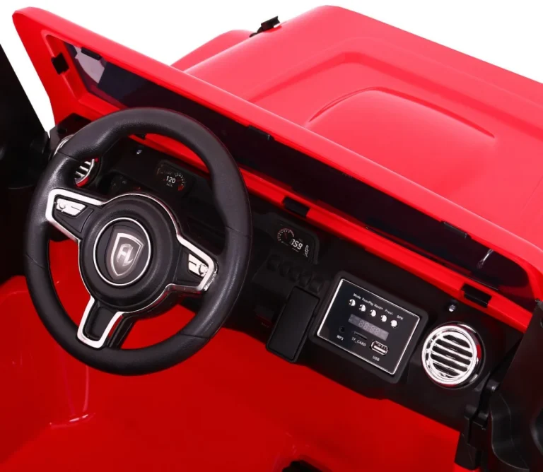 Mighty Jeep Auto Na Akumulator 4x4, Crveni 6