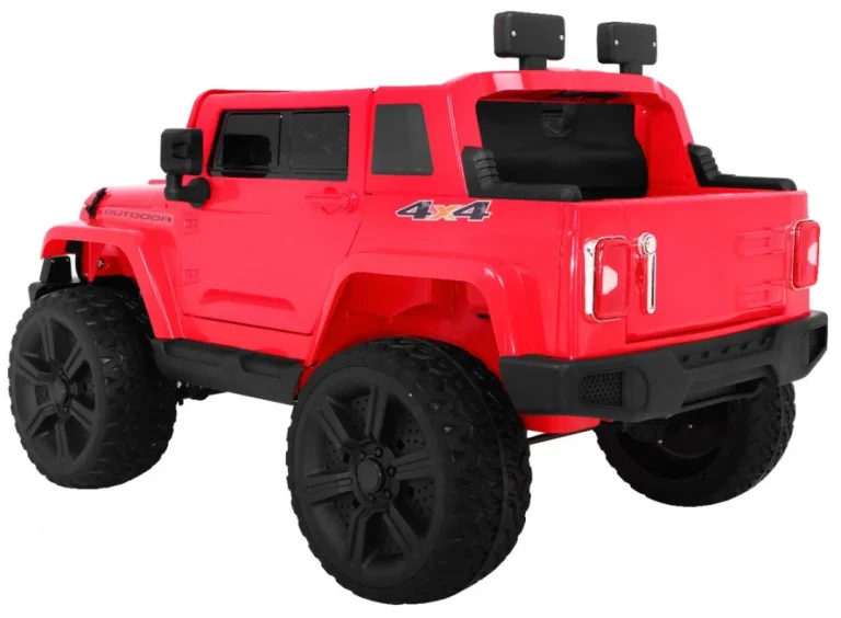 Mighty Jeep Auto Na Akumulator 4x4, Crveni 8