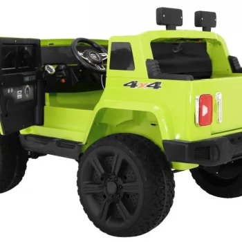 Mighty Jeep Automobil Na Baterije Za Djecu, Zeleni + 2 Sjedala + 4x4 Pogon + 2 Nosača, Zelena 5
