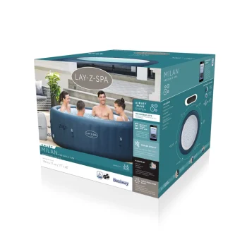 Milan Lay Z Spa Airjet Plus Bestway Kućni Jacuzzi Za 6 Osoba + Filter Pumpe Vi + Navlaka 6