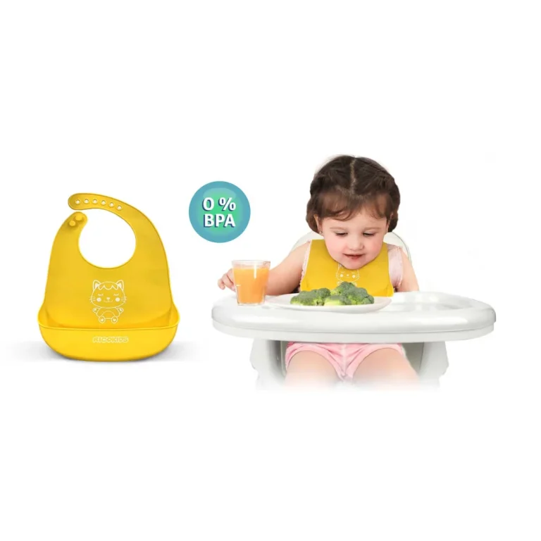 Milo Ricokids Dječja Hranilica Sa Stolićem + Podbradnjak, Siva 5