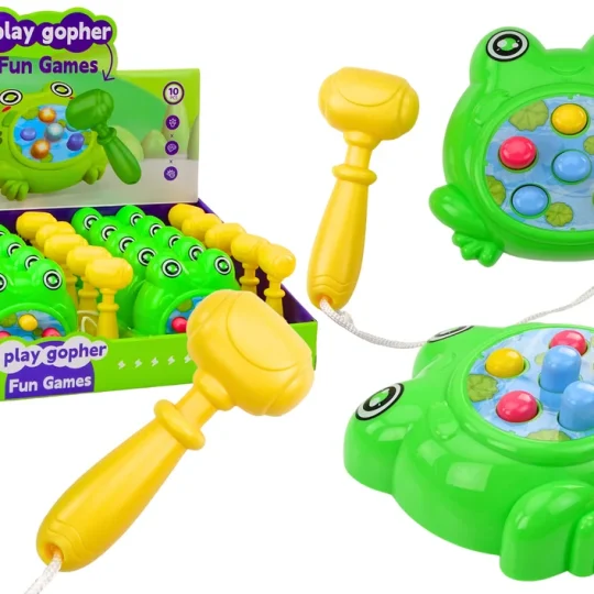 Mini Igra Udari Krticu Zelena žaba S čekićem Na Konopcu 1