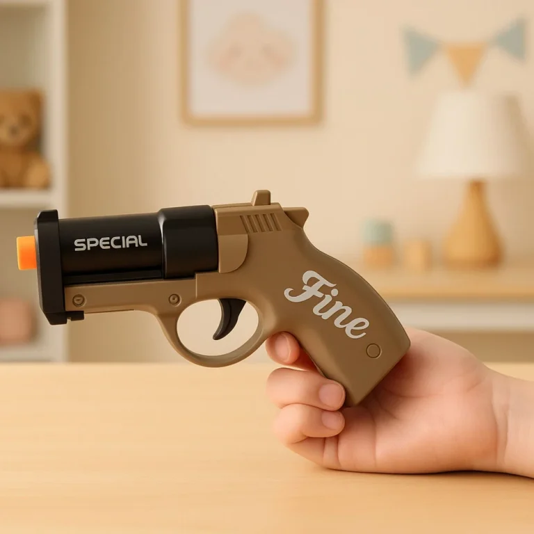 Mini Igračkasti Pištolj Za Metke, Crno Smeđi, 13,5 Cm 5