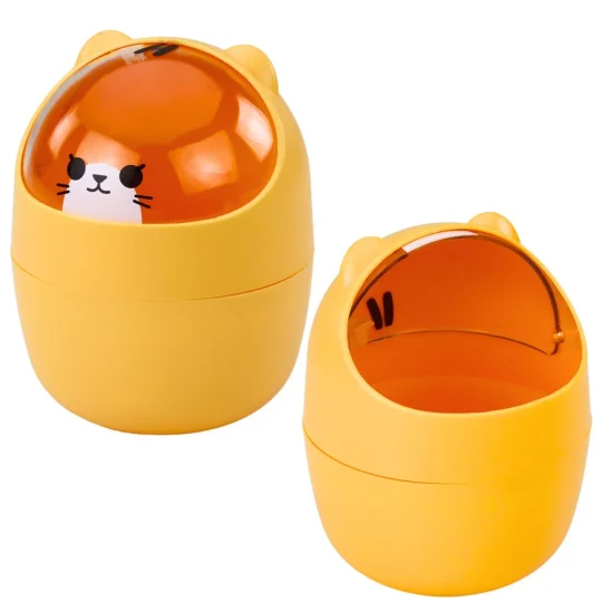 Mini Košara Za Stol S Medvjedićem, Narančasta, 1 L, 16 Cm 1