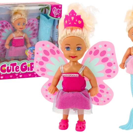 Mini Lutka 2 U 1 Sirena S Repom I Vila S Krilima 1