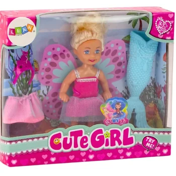 Mini Lutka 2 U 1 Sirena S Repom I Vila S Krilima 4