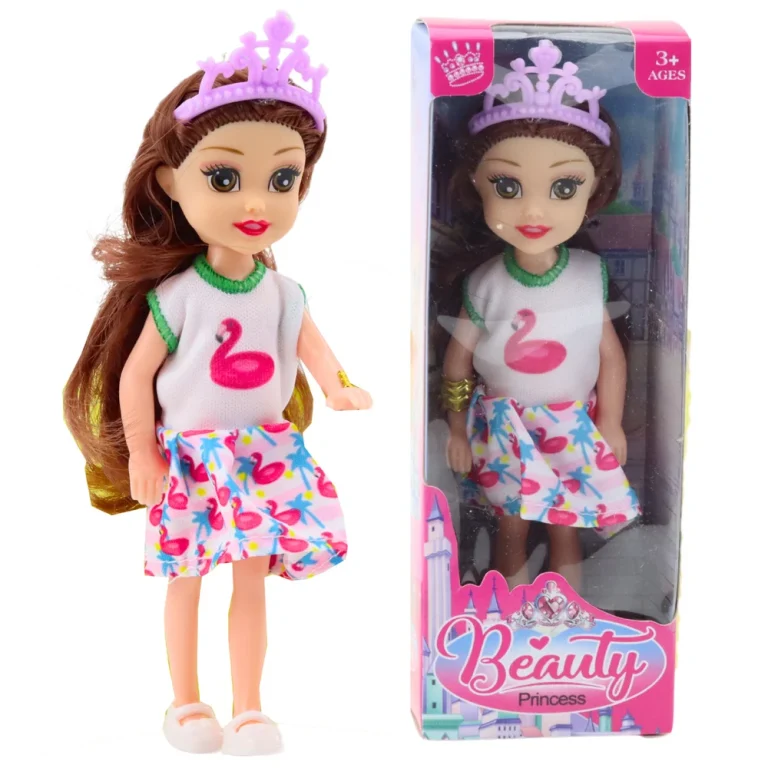 Mini Lutka Princeze S Krunom, 14 Cm, Miks Boja 4