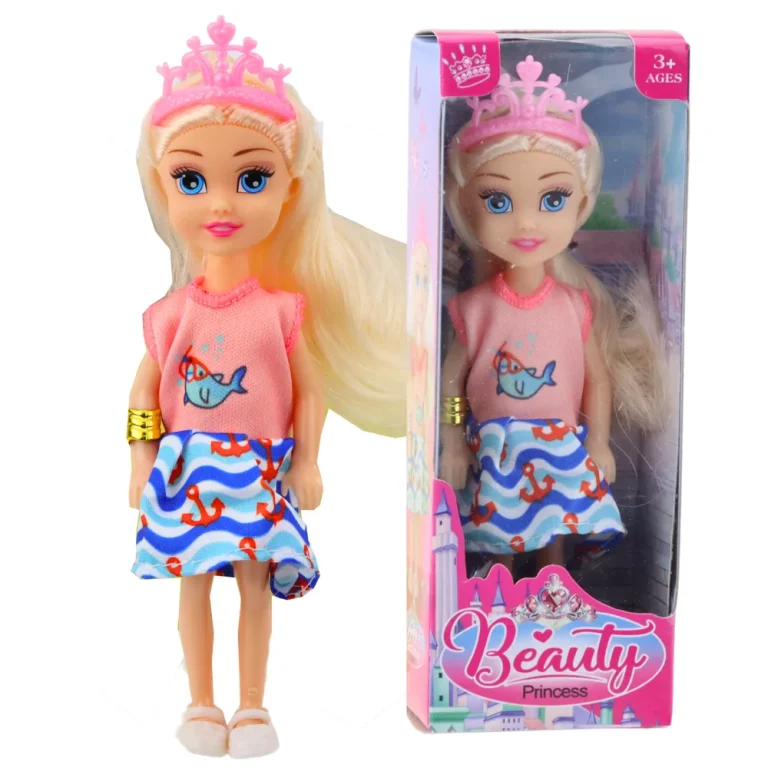 Mini Lutka Princeze S Krunom, 14 Cm, Miks Boja 5