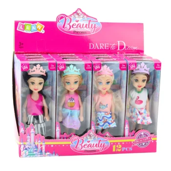 Mini Lutka Princeze S Krunom, 14 Cm, Miks Boja 6