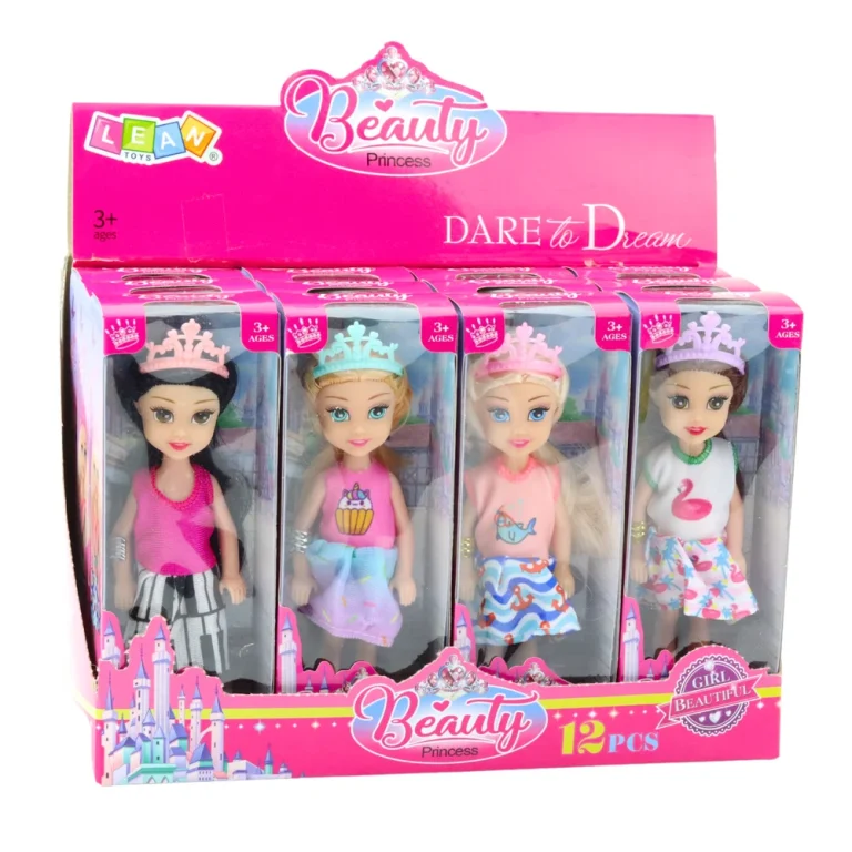 Mini Lutka Princeze S Krunom, 14 Cm, Miks Boja 6