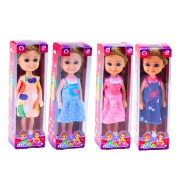 Mini Lutka S Dugom Kosom U Haljini, 15 Cm, Miks Boja 6