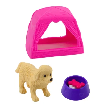 Mini Set: Lutka Sa Psom, šatorom I Dodacima 3