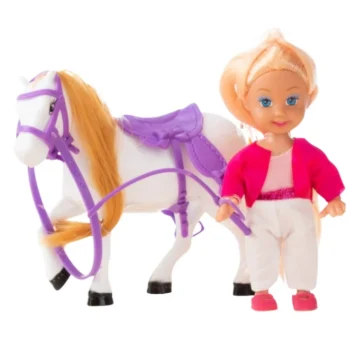 Mini Set Lutke S Konjem, Jahaćim Kostimom I Sedlom 2