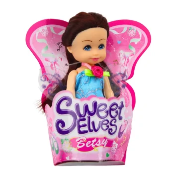 Mini Vilinska Lutka, Plava, Ljubičasta Ili Ružičasta, 11,5 Cm, Miks 3