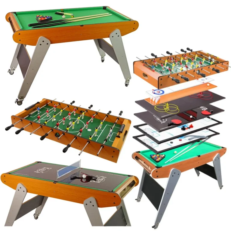 Mobilni Stol Za Igru ​​8 U 1 Za Stolni Nogomet, Bilijar, Kuglanje, Hokej, Stolni Tenis, Curling 1