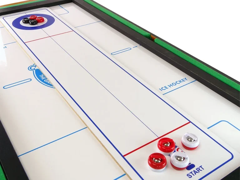 Mobilni Stol Za Igru ​​8 U 1 Za Stolni Nogomet, Bilijar, Kuglanje, Hokej, Stolni Tenis, Curling 6