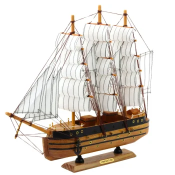 Model Jedrenjaka S Tri Jarbola Bijela Jedra 39 × 36 Cm 2