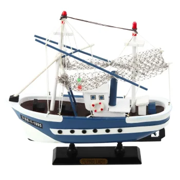 Model Ribarskog Broda Flying Lady Plavo Bijeli 24 × 23 Cm 3